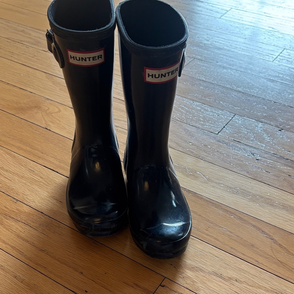 Hunter original kids gloss rain Boots